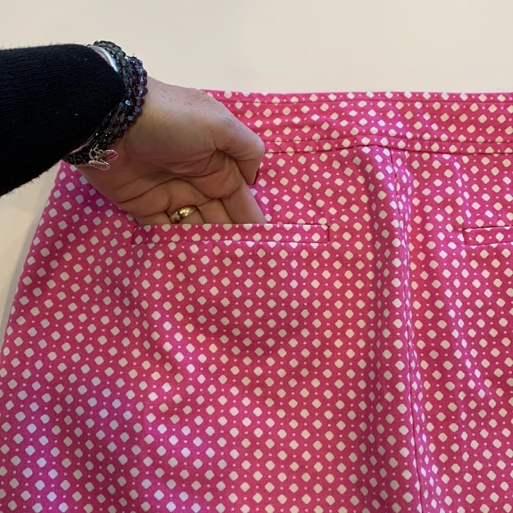 J.Crew Stretch Pink & White Mini Skirt, 4 - Picture 8 of 15